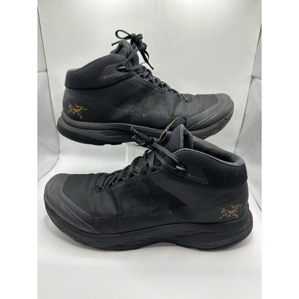 Arc'teryx Aerios FL 2 Mid GTX hiking boots Black Men's 10- No Insoles